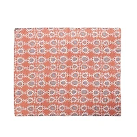 Hello Honey® 60" Orange Patterned Cotton Voile Throw