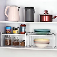NEX™ Silver Kitchen Cabinet Shelf Organizer, 2ct.