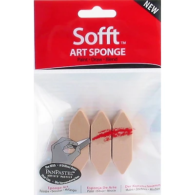 Colorfin Sofft™ Tools Point Bar Art Sponges, 3ct.