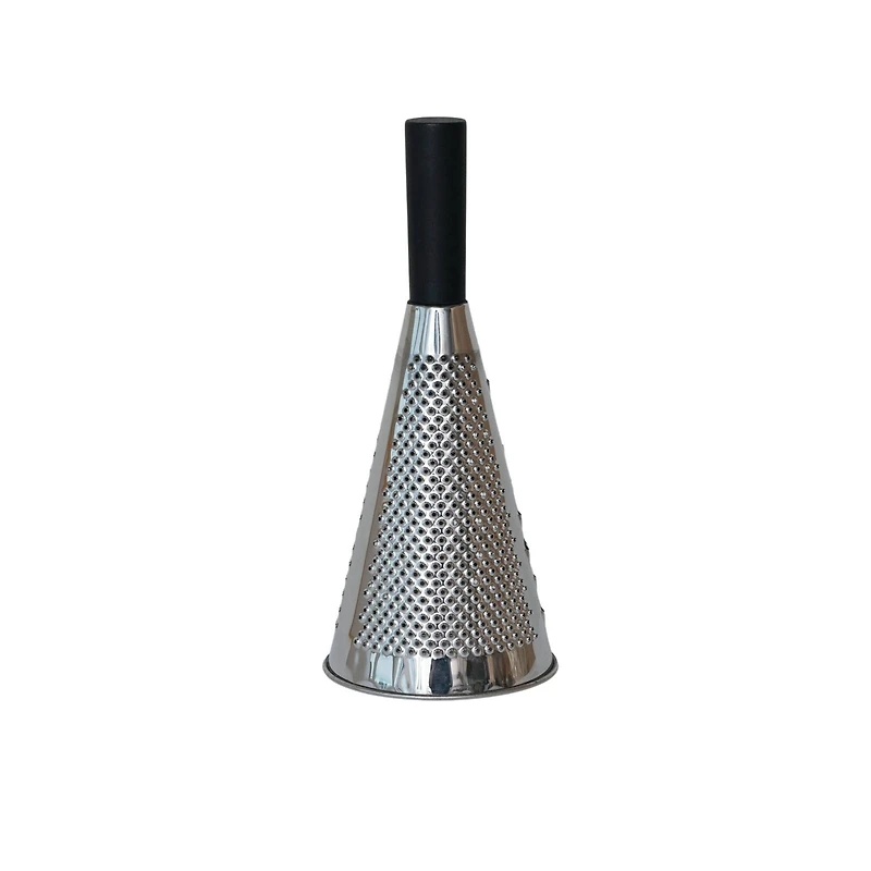 Hello Honey® 10.5" Black Stainless Steel Cone Shaped Grater with Mango Wood Handle