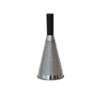 Hello Honey® 10.5" Black Stainless Steel Cone Shaped Grater with Mango Wood Handle