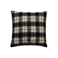Hello Honey® Black & White Plaid Square Throw Pillow with Piping