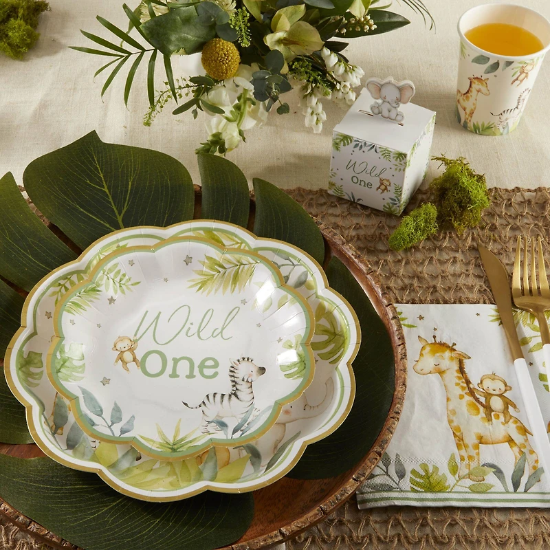 Kate Aspen 9" Safari Baby Premium Paper Plates Set, 16ct.