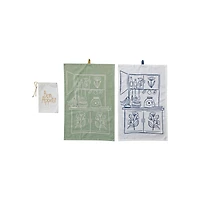 Hello Honey® Cream & Sage Kitchen-Themed Tea Towels, 2ct.