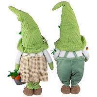 15" Gardening Gnomes Easter Figurines Set