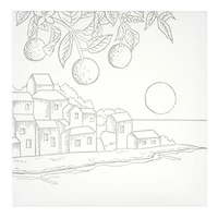 11" x 11" Orange Coastal Canvas Painting Kit by Craft Smart®