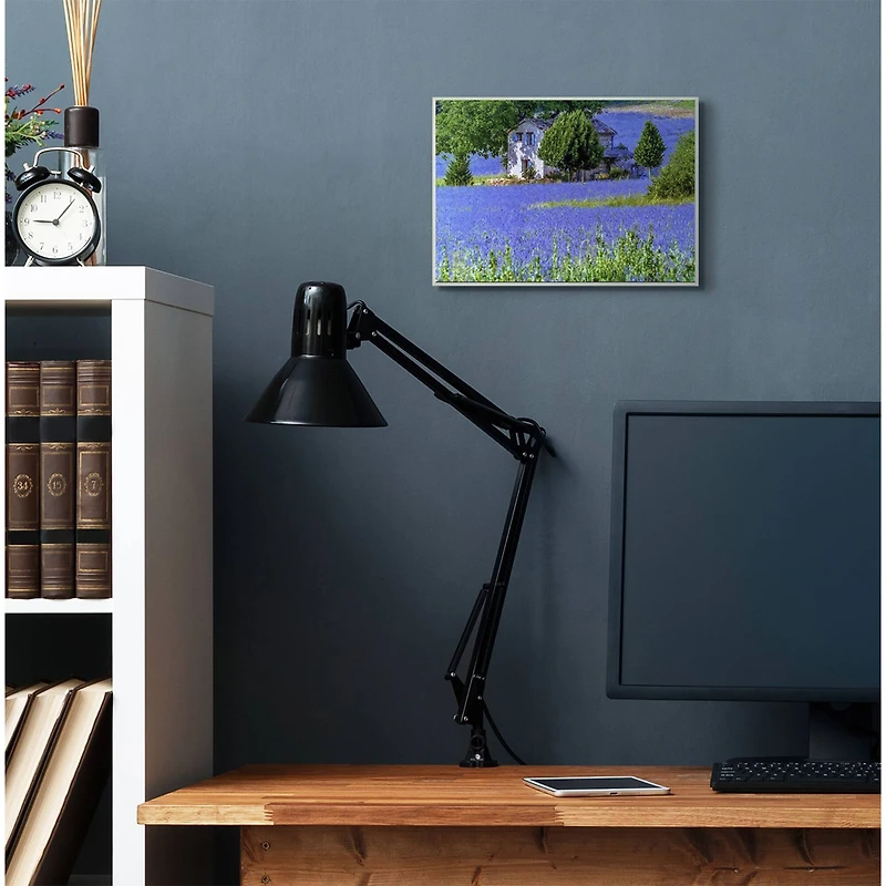 Stupell Industries Lavender Field House Landscape Wall Plaque