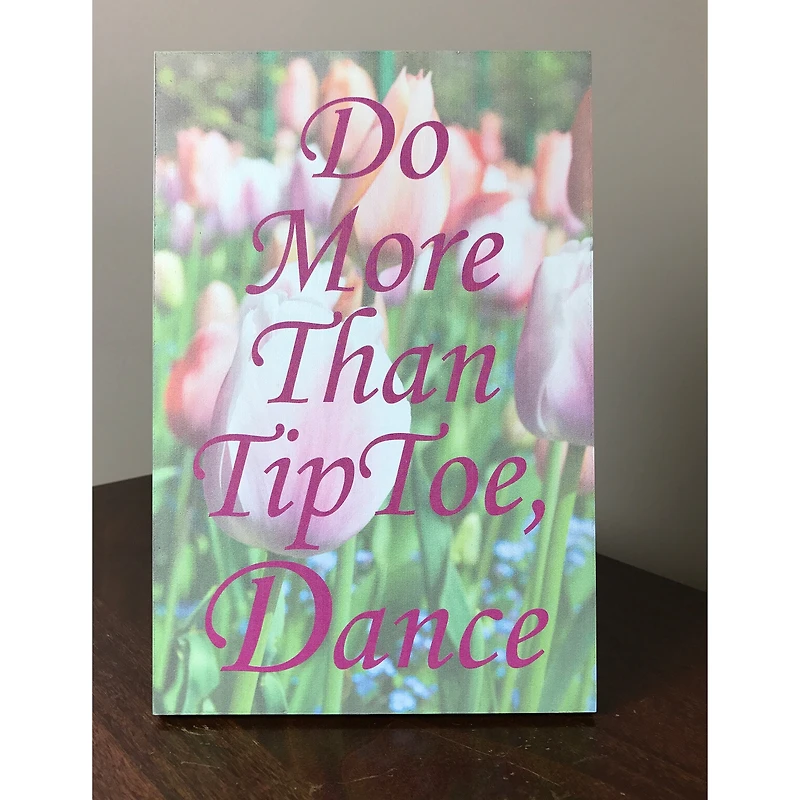 Lela & Ollie Do More Than Tip Toe, Dance Plaque with Easel