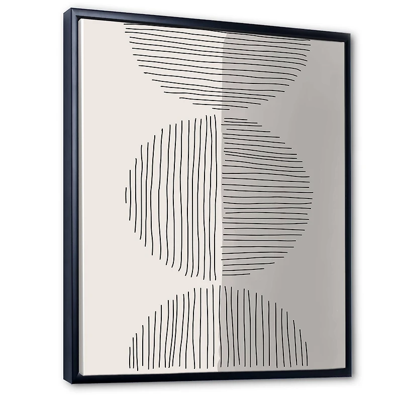 Designart - Minimal Geometric Lines And Circle VII