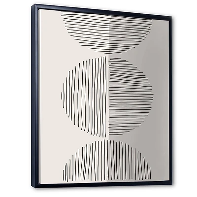 Designart - Minimal Geometric Lines And Circle VII