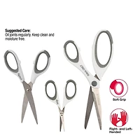 SINGER® Comfort Grip 3 Piece Multipurpose Fabric Scissors Set