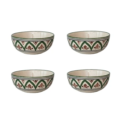 Hello Honey® 4" Mosaic Stoneware Bowls, 4ct.