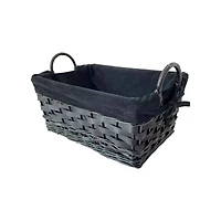 Black Velvet Lined Willow Basket by Ashland