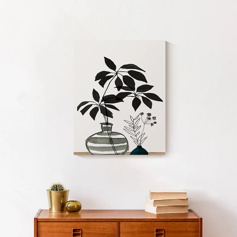 Modern Foliage 16" x 20" Canvas Wall Art