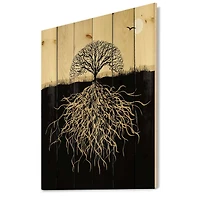 Designart - Tree Silhouette With Roots
