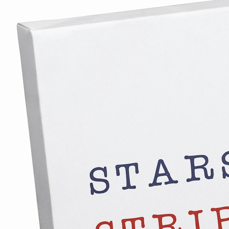 Stars and Stripes Sneakers Canvas Wall Art