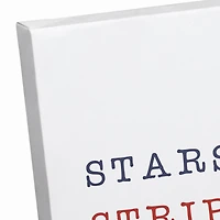 Stars and Stripes Sneakers Canvas Wall Art