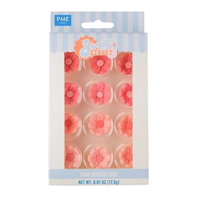 PME Cake Sweet Street® Pink Blossoms Icing Decorations