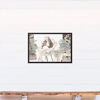 Fashion Plant Gal 20" x 30" Black Framed Canvas