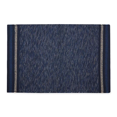 DII® Modern Stripe Variegated Handwoven Recycled Yarn Rug