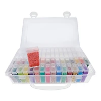 The Beadsmith® Plastic Box with Flip Boxes and Labels