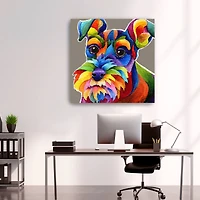 Schnauzer Canvas Giclee
