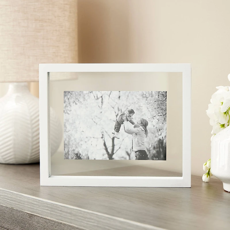 Expressions™ 8" x 10" White Float Frame by Studio Décor®