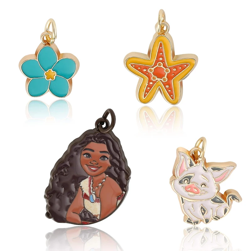 Disney® Moana 4-Piece Enamel Charm Set