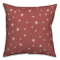 Red Twinkle Throw Pillow