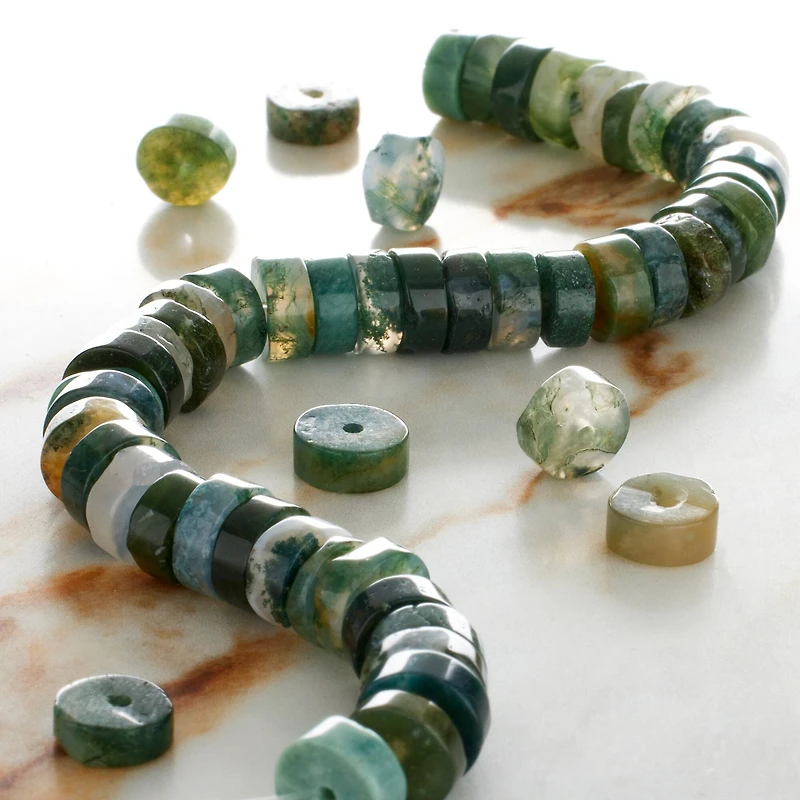 Fancy Jasper Heishi Beads by Bead Landing