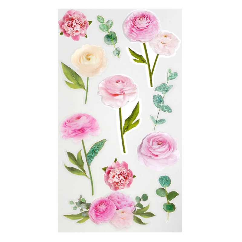 Pink Cala Rose Dimensional Stickers by Recollections™