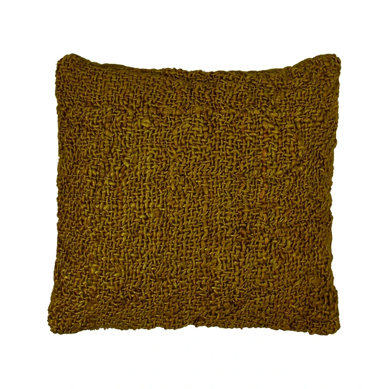 Hello Honey® Woven Cotton and Jute Pillow