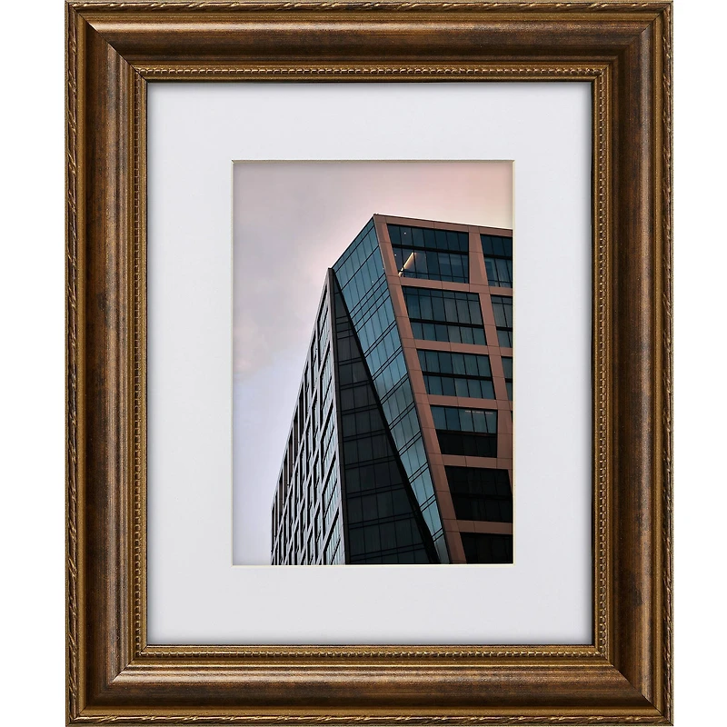 Craig Frames 4 Pack: Victoria Ornate Bronze Picture Frame with Mat