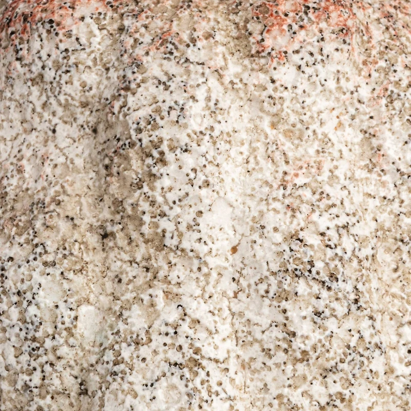 Hello Honey® Cream Terra Cotta Vase with Raised Rectangle Pattern Set