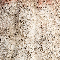 Hello Honey® Cream Terra Cotta Vase with Raised Rectangle Pattern Set