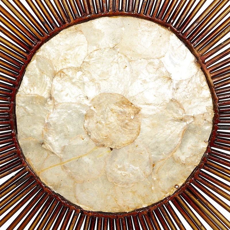 Gold Sunburst Capiz Wall Accent
