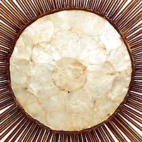 Gold Sunburst Capiz Wall Accent