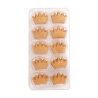 Sweet Tooth Fairy® Gold Crown Icing Decorations
