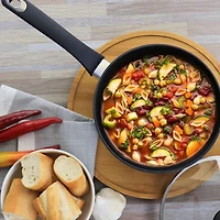 Martha Stewart Everyday Gray 3qt. Aluminum Saucepan with Lid