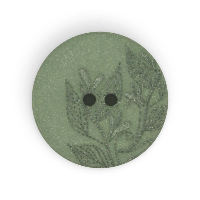 Dritz® 23mm Recycled Hemp Round Floral Button