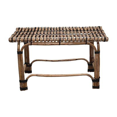 Hand-Woven Rattan Side Table