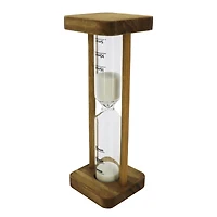 5.5" Natural Wood & Glass 15-Minute Timer by Ashland®