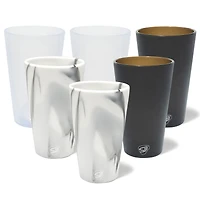 Silipint® 16oz. Mixed Neutral Tone Pint Glasses, 6ct.