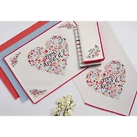 Pink Dobby Dots Placemat Set, 13" x 19", 6 Piece