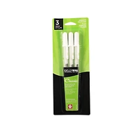 Gelly Roll® Classic® 08 Medium Bright White Ink Pens, 3ct.