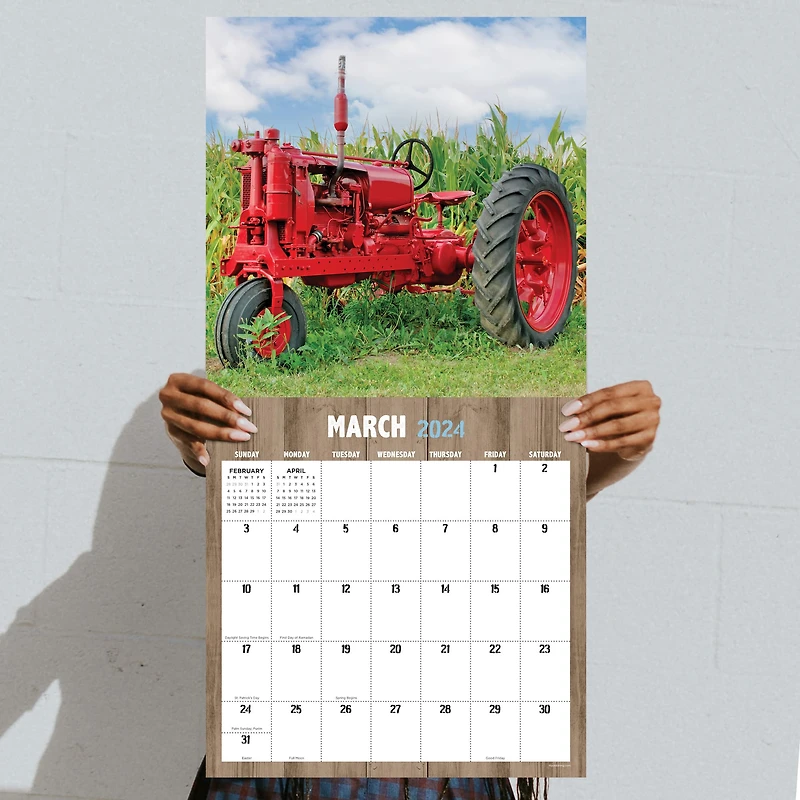 TF Publishing 2024 Tractors & Farm Life Wall Calendar