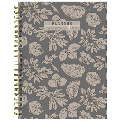 TF Publishing 2024 Vintage Botanical Medium Weekly Monthly Planner