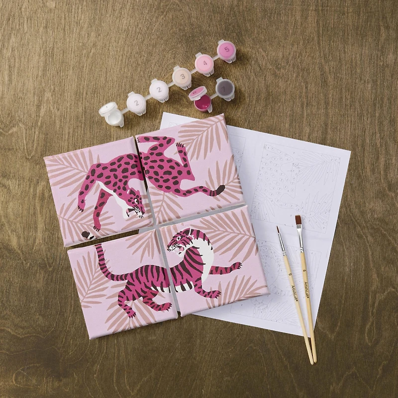 Tigers Paint-by-Number Gallery Mini Kit by Artist's Loft®