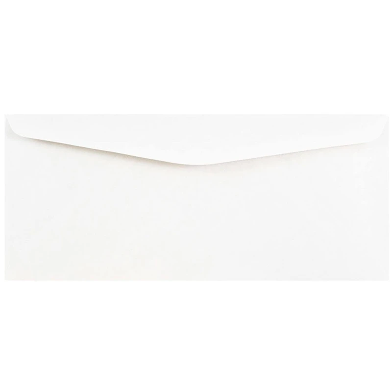 JAM Paper 4" x 9.5" White Business Envelopes