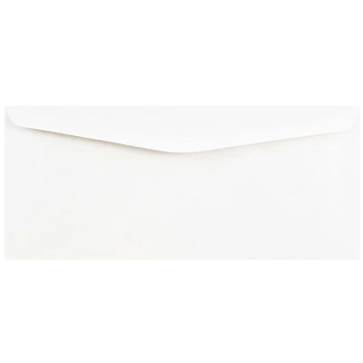 JAM Paper 4" x 9.5" White Business Envelopes
